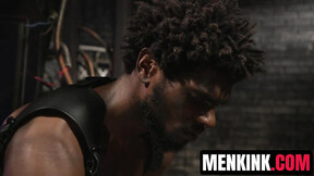 Jeremy Spreadums bound & tightened by officer Devin Trezs huge dick