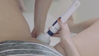 Piss on mouth and Multiple Squirting orgasms after cunnilingus and vibrator