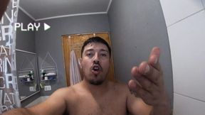 Hairy Alpha Guy Jerks Off in the Shower  POV Masturbation and Intense Cumshot