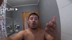 Hairy Alpha Guy Jerks Off in the Shower  POV Masturbation and Intense Cumshot
