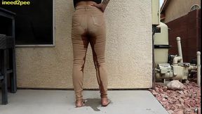 loosey lu pee desperation interview pissing tight pants