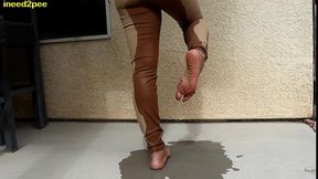 loosey lu pee desperation interview pissing tight pants