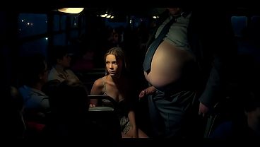 Virgin Teen'_s First Cock on Public Bus &ndash_ Shy Handjob &amp_ Massive Facial from Fat Stranger [AI]