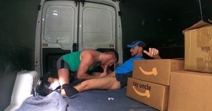 Delivery dudes fucking around and enjoying that BAREBACK