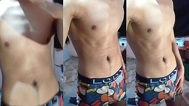 Perfecto cuerpo Hombre Masturbándose Sexy y Caliente