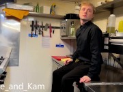 Head chef fucks boy in restaurant kitchen