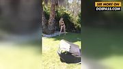 Amazing Photoshoot by the Tree with Beautiful Model Leyla Fiore
