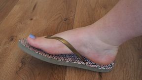 #2 Brown flip flops