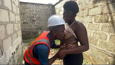 AT THE CONSTRUCTION SITE, TOOK A CHEAP SLUT BEHIND THE BUILDING SITE AND FUCKED HER DOGGYSTYLE