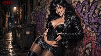 Horny Singer Strips Down In Dark Alleyway With Moaning