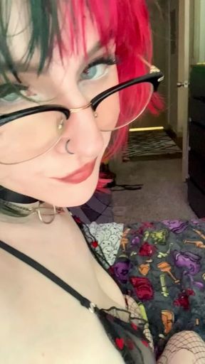 The last thing you see before fucking the pale goth girl