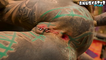 ANAl Fucked while PUSSY PIERCED - Most extreme BDSM HARDCORE sesion