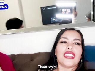 My Spouse gives my large Latin booty to his superlatively good ally and we've a trio! Lalucero