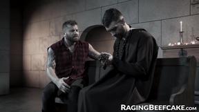 ”Tatted mechanic gets robbed & booty banged by two thieves”