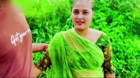 Desi beautiful Padosi Girl Fucking in jungle with her Padosi BF, So Cute Girl Fuck at Farm hindi