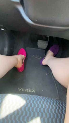 Driving in mismatched flats!