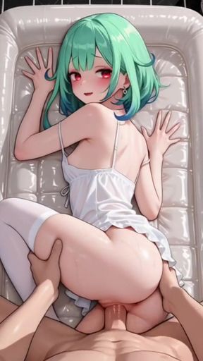 Hentai anime - Sex with my neighbor before my husband arrives   Clip 1