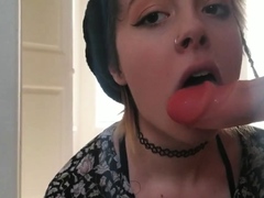 Wet Teen Dildo Blowjob
