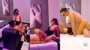 joven tetona dandole un show cuckold voyeur a su novio, disfruta la verga de una manera soprendente