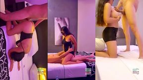 joven tetona dandole un show cuckold voyeur a su novio, disfruta la verga de una manera soprendente
