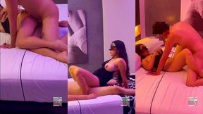 joven tetona dandole un show cuckold voyeur a su novio, disfruta la verga de una manera soprendente
