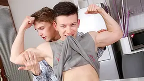 Wild Bareback Ride: Tony Kris Heat Up the Kitchen – Euro Twink Action 18+