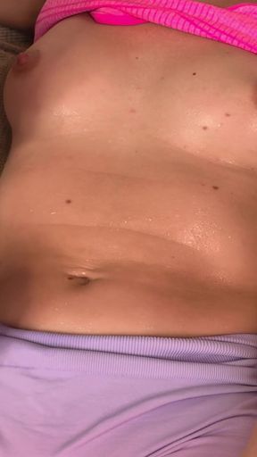 The Workout Ended with an Orgasm From Navel Stimulation.