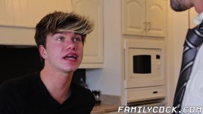 Blonde Jordan Lake cums hard while getting barebacked by hunk Devin Franco