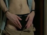 Sensual Twink Undress and Jerk Session