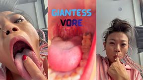 Giantess Asian MILF Teased and Ate her Little Brother