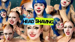 Clown Head Shave Dare - Reverse Mullet Transformation