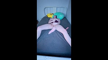 Tgirl plays with her own clone a willy