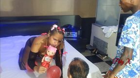 gincana !!! brincadeiras com paty bumbum brinquedo ator e o anao mais famoso da tv brasileira zezinho teves
