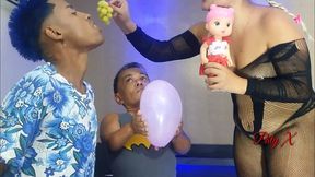 gincana !!! brincadeiras com paty bumbum brinquedo ator e o anao mais famoso da tv brasileira zezinho teves