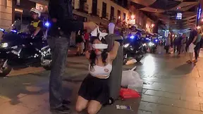 Sexy Whore Damaris Humiliated In Public - PublicDisgrace