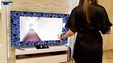 Stumbling into VR the sly stepson fucks his own stepmom