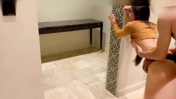 Black Stockings Beauty Makes A Ruckus With Clamped Pussy