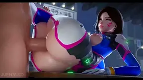 D.Va, Mercy Kiriko Heat Up Overwatch HQ With Steamy Threesome Action