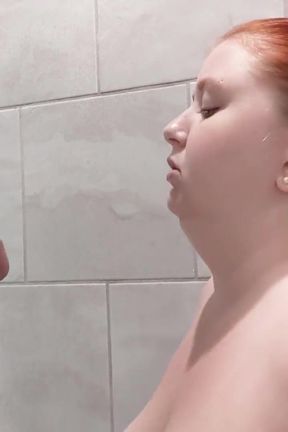 Sophia's first golden shower with Jasper