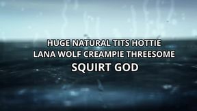 Na&#x00C3;&#x00AF;ve nymphs indulge in monstrous mammary mambo as massive tits gush forth cream