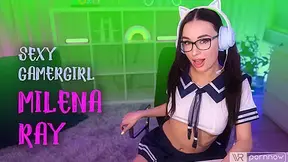 Erotic Gaming Session Starring Milena Ray (Passthrough)