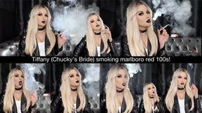 Tiffany (Chucky’s Bride) smoking marlboro red 100s!