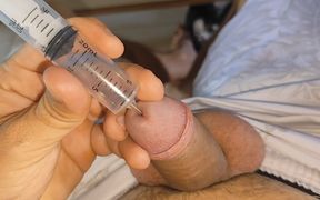 First Hardcore Cum Extraction in Syringe Part 1