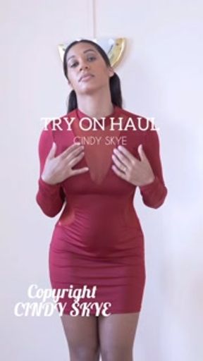 GRWM Sexy mini dress tight dress butt plug Try on haul compilation