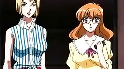 Redhead anime slut enjoys big dicks and toys in steamy lesbian action