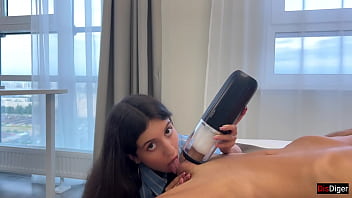 Young guy cums hard with Svakom Alex Neo 2