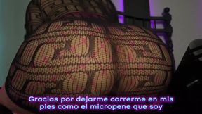 JOI Femdom in Spanish  Cum on Your Feet Loser  Astarioth