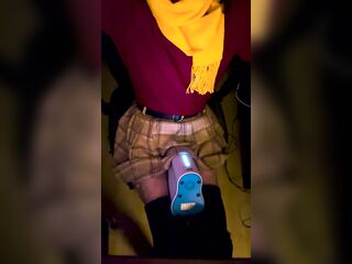 Zoom/Teams calls merely watch the sweater & scarf, but U get to watch the petticoat + boots also