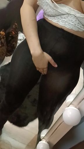 Wet Masturbation in Panty Stockings