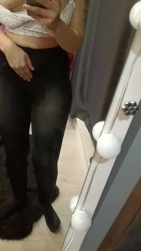 Wet Masturbation in Panty Stockings